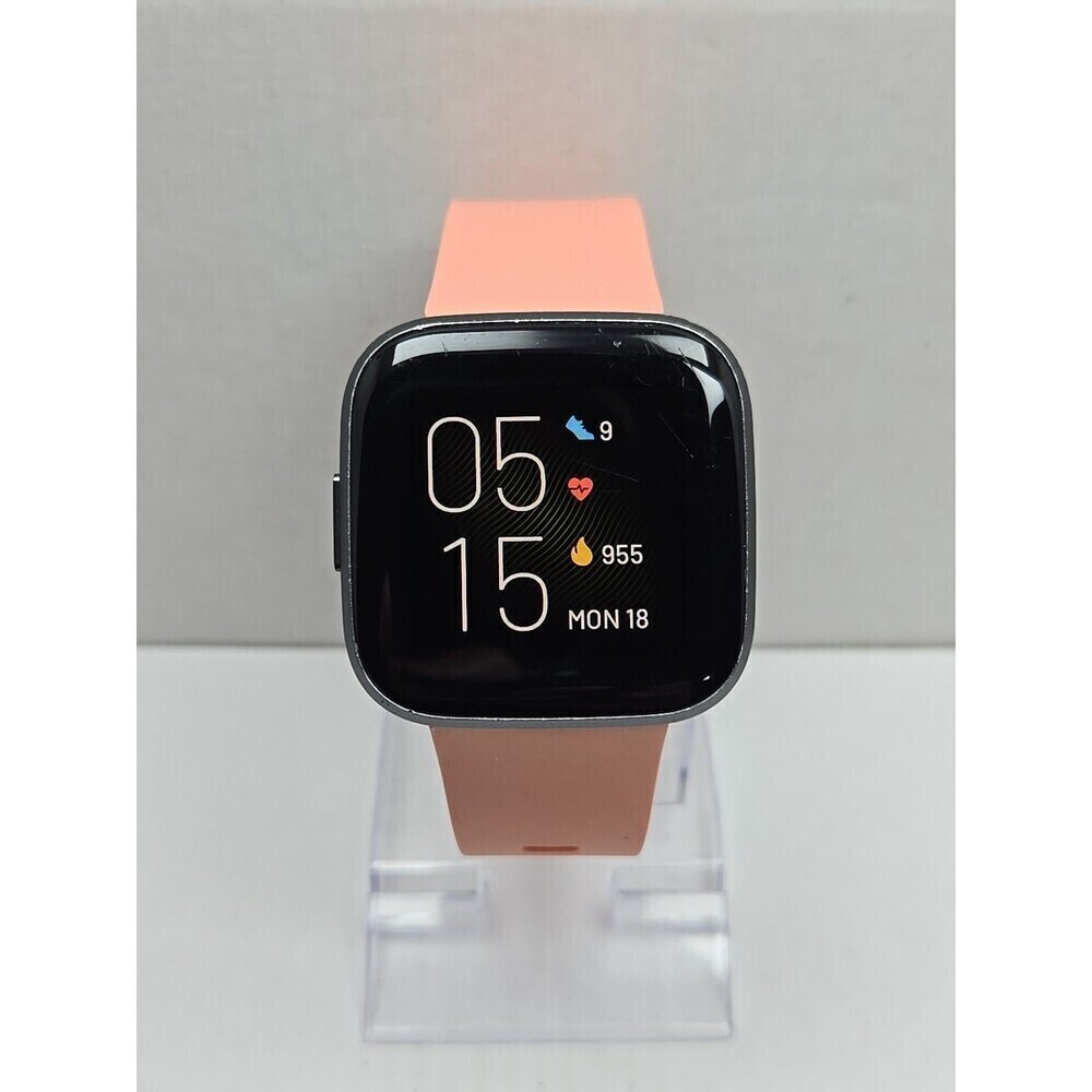 Fitbit Versa 2 Smartwatch Gray 40mm Alexa WR50M Always On Display W/ Charger